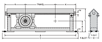 Top Angle Protected Screw Take-Ups Drawing